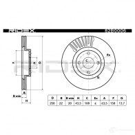 Тормозной диск RIDEX 1437708610 82b0006 HSQ3A3 H - Изображение 6