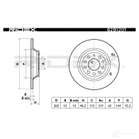 Тормозной диск RIDEX 1437709629 82b1201 CYH 4H - Изображение 4