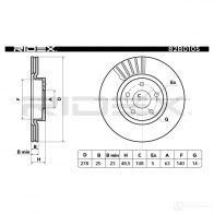 Тормозной диск RIDEX 1437707515 82b0105 FKOO8F N - Изображение 4
