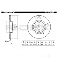 Тормозной диск RIDEX 1437709003 82b0067 4 UJCG - Изображение 3