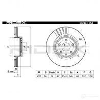 Тормозной диск RIDEX 1437710006 USB 92 82b0151 - Изображение 3