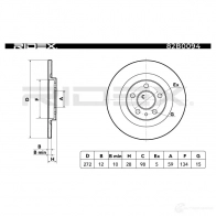 Тормозной диск RIDEX 82b0094 H GMAS 1437706477 - Изображение 3
