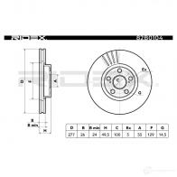 Тормозной диск RIDEX 82b0104 5IT LYK 1437709045 - Изображение 3