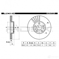 Тормозной диск RIDEX 82b0129 V UQO5 1437709909 - Изображение 3