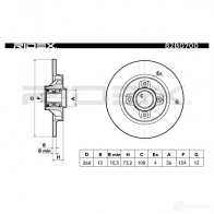 Тормозной диск RIDEX 1437706144 IN REO 82b0700 - Изображение 4