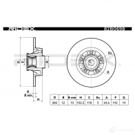 Тормозной диск RIDEX 1437706218 3TM LU6R 82b0698 - Изображение 3