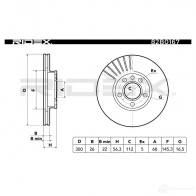 Тормозной диск RIDEX 9J 4SS 1437711543 82b0167 - Изображение 5