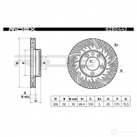 Тормозной диск RIDEX 82b0442 LZBP KWP 1437710871 - Изображение 3