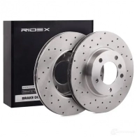 Тормозной диск RIDEX 1437711820 82b1718 ZX8W Y - Изображение 2
