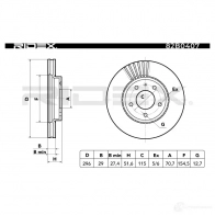 Тормозной диск RIDEX 0B 43KCF 1437711167 82b0407 - Изображение 5