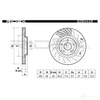 Тормозной диск RIDEX 1437706834 AMO6 FU 82b0449 - Изображение 3
