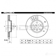 Тормозной диск RIDEX 1437709747 82b0202 SH G0JME - Изображение 7