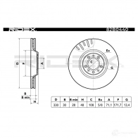 Тормозной диск RIDEX A03IJ B 82b0440 1437710861 - Изображение 3