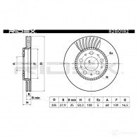 Тормозной диск RIDEX AHHK IW1 1437710960 82b0182 - Изображение 3