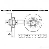 Тормозной диск RIDEX 82b0394 21K 35 1437711352 - Изображение 4