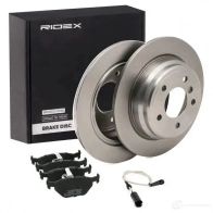 Тормозные диски и колодки, комплект RIDEX 1437676859 FS6 QWT4 3405b0443 - Изображение 2