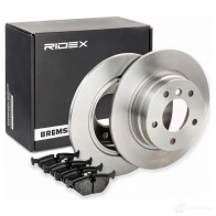 Тормозные диски и колодки, комплект RIDEX AU9 M1A 1437677163 3405b0395 - Изображение 3