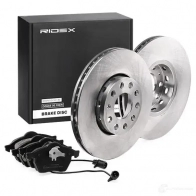 Тормозные диски и колодки, комплект RIDEX U5M2 3KR 1437675839 3405b0321 - Изображение 2