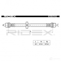 Тормозной шланг RIDEX 83b0162 1438016967 OMYB6 T - Изображение 2