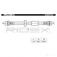 Тормозной шланг RIDEX 83b0150 Y LZID 1438372344 - Изображение 3