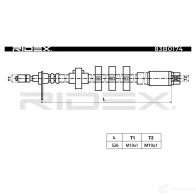 Тормозной шланг RIDEX JF33 DKZ 83b0074 1438016373 - Изображение 2