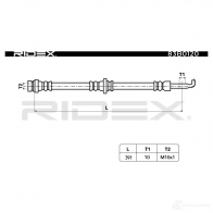 Тормозной шланг RIDEX 83b0120 1438027936 IXVY 48 - Изображение 5