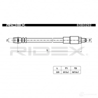 Тормозной шланг RIDEX 5YBX7 V 1438372404 83b0292 - Изображение 2