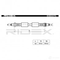 Тормозной шланг RIDEX 83b0075 1438016119 VYD7T G8 - Изображение 2
