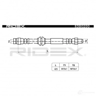 Тормозной шланг RIDEX 1438372462 8CX H9D 83b0200 - Изображение 3