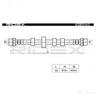 Тормозной шланг RIDEX 7FF1W7 U 83b0140 1438372498 - Изображение 2
