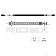 Тормозной шланг RIDEX 1438372525 83b0128 EA 8GU - Изображение 3