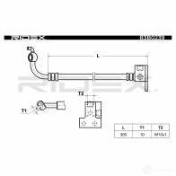 Тормозной шланг RIDEX 83b0239 DU 50O8Z 1438016674 - Изображение 2