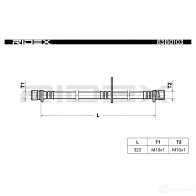 Тормозной шланг RIDEX XNM YU 1438016127 83b0103 - Изображение 2