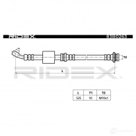Тормозной шланг RIDEX 726 M2TM 83b0263 1438016341 - Изображение 2