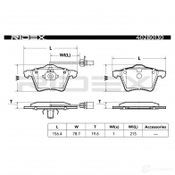 Тормозные колодки, комплект RIDEX OV XZSI 1437660171 402b0130 - Изображение 5