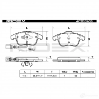 Тормозные колодки, комплект RIDEX LHM3 O 1437660645 402b0436 - Изображение 3