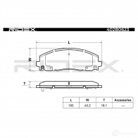 Тормозные колодки, комплект RIDEX 1437659880 GL13 J 402b0623 - Изображение 3