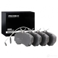 Тормозные колодки, комплект RIDEX 402b0819 1437649545 LNLU V - Изображение 2