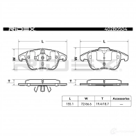 Тормозные колодки, комплект RIDEX E UBHZ 1437658162 402b0504 - Изображение 3