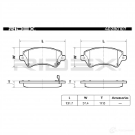 Тормозные колодки, комплект RIDEX 402b0107 YKMLT M 1437658840 - Изображение 4