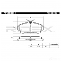 Тормозные колодки, комплект RIDEX 402b0099 1437659305 XGLW2 X - Изображение 4