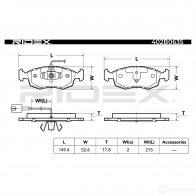 Тормозные колодки, комплект RIDEX 402b0635 R6RF OZ 1437660243 - Изображение 3