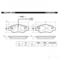 Тормозные колодки, комплект RIDEX 1437658659 402b0500 K QZSPF - Изображение 5