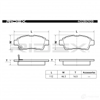 Тормозные колодки, комплект RIDEX CG2CX4 1 1437649220 402b0109 - Изображение 5