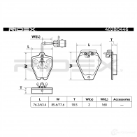 Тормозные колодки, комплект RIDEX 402b0446 1437659434 Q BUXJ5 - Изображение 3