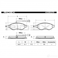 Тормозные колодки, комплект RIDEX Q M1XPA 1437659878 402b0219 - Изображение 4