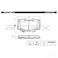Тормозные колодки, комплект RIDEX 402b0793 1437659055 Y3Z1 2P - Изображение 3