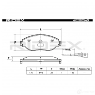 Тормозные колодки, комплект RIDEX 35 XKX 1437659630 402b0549 - Изображение 4
