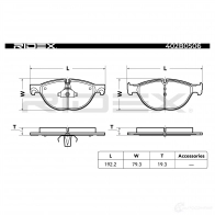 Тормозные колодки, комплект RIDEX 402b0506 1437659480 85 GUYFS - Изображение 3