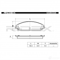 Тормозные колодки, комплект RIDEX 402b0326 1437660159 OSTP Q - Изображение 5